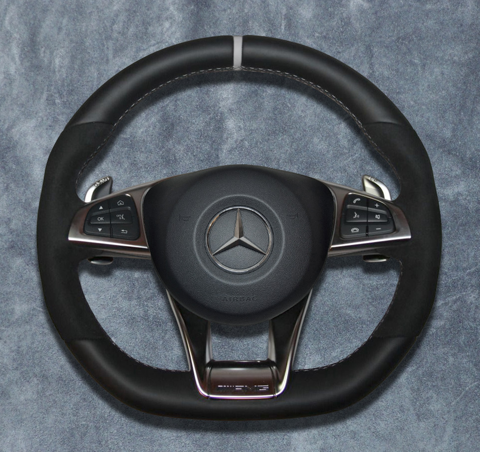 2015 MercedesBenz AMG Steering wheel Airßag Alcantara Light grey